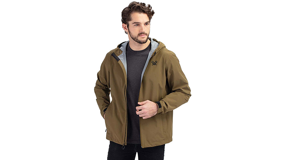 Vortex Rain Jacket - Mens, Large, Military Olive, 123-02-MOLL