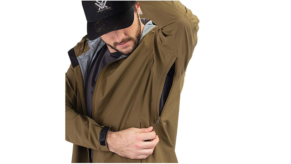 Vortex Rain Jacket - Mens, Large, Military Olive, 123-02-MOLL