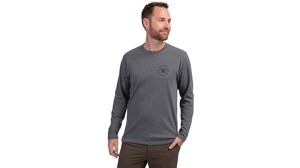 Vortex Salute LS T-Shirt - Mens, Titanium Heather, XL, 222-02-THEXL