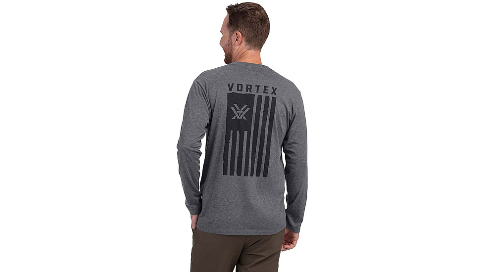 Vortex Salute LS T-Shirt - Mens, Titanium Heather, XL, 222-02-THEXL