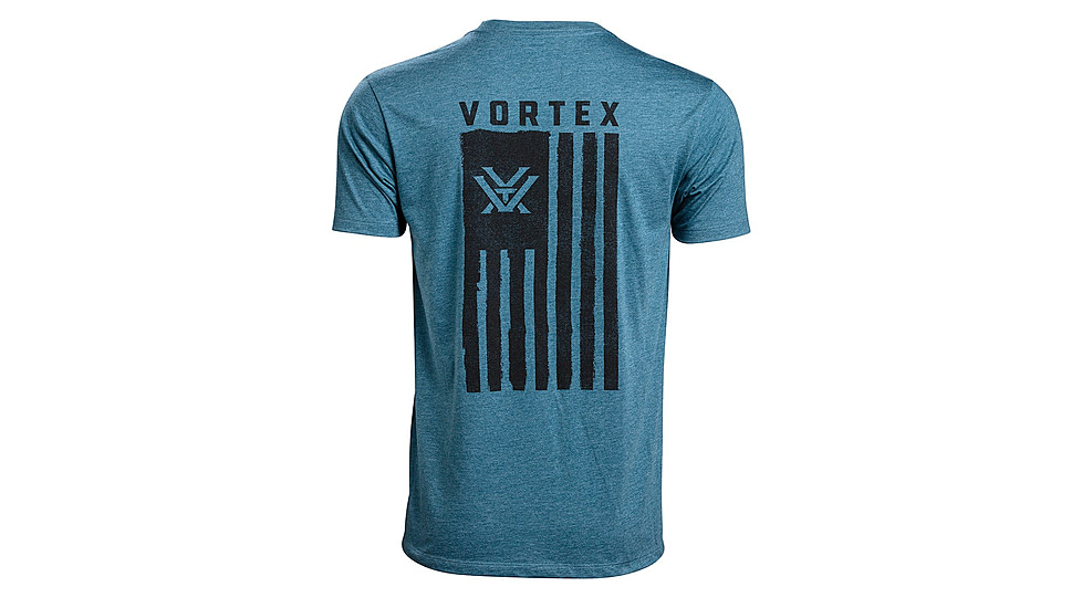 Vortex Salute Short Sleeve T-Shirt - Mens, Blue, Medium, 121-14-SBHM