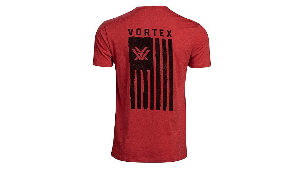 Vortex Salute Short Sleeve T-Shirt - Mens, Red, 3XL, 121-14-REH3X