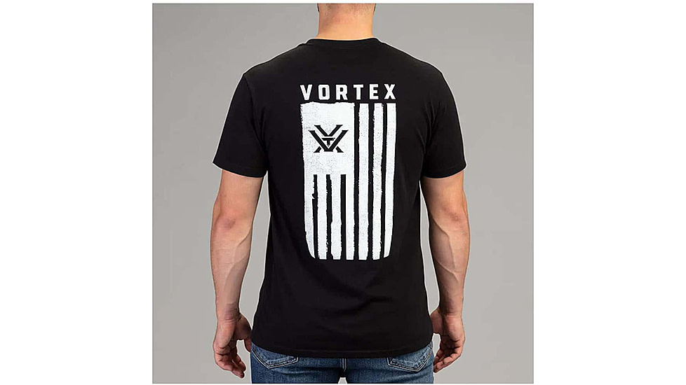 Vortex Salute Short Sleeve T-Shirts - Mens, Black, 4X, 121-14-BLK4X