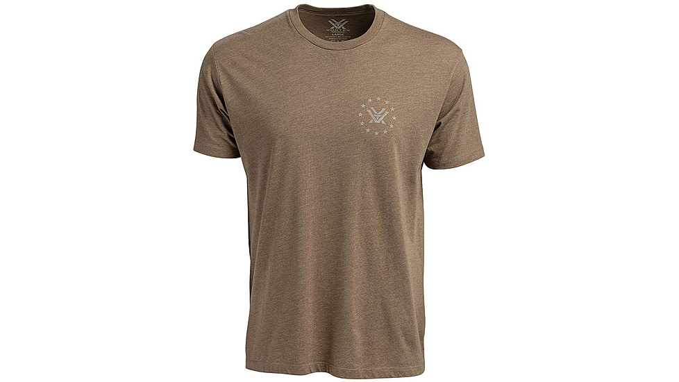 Vortex Salute Short Sleeve T-Shirts - Mens, Coyote Heather, 2XL, 121-14-CHE2X