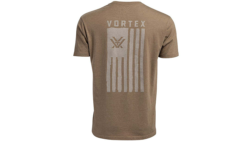 Vortex Salute Short Sleeve T-Shirts - Mens, Coyote Heather, 2XL, 121-14-CHE2X