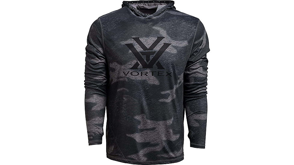 Vortex Sun Slayer LS Hoodie - Mens, Black Camo, XL, 121-20-BCAXL