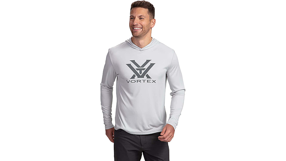 Vortex Sun Slayer LS Hoodie - Mens, Cool Grey, 3XL, 121-20-COG3X