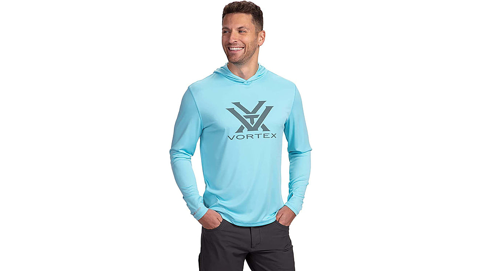Vortex Sun Slayer LS Hoodie - Mens, Flats Blue, 3XL, 121-20-FBL3X
