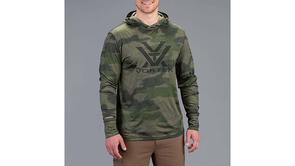 Vortex Sun Slayer LS Hoodie - Mens, Forest Camo, XL, 121-20-FCAXL