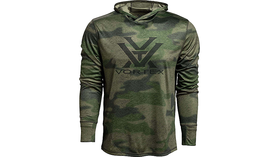 Vortex Sun Slayer LS Hoodie - Mens, Forest Camo, XL, 121-20-FCAXL