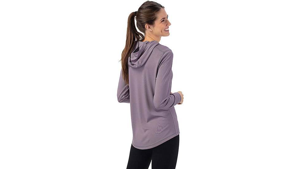 Vortex Sun Slayer LS Hoodie - Womens, Extra Small, Grey Ridge Purple, 121-30-GRRXS