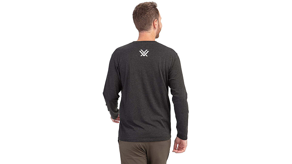 Vortex Three Peaks LS T-Shirt - Mens, Charcoal Heather, M, 222-01-CHHM