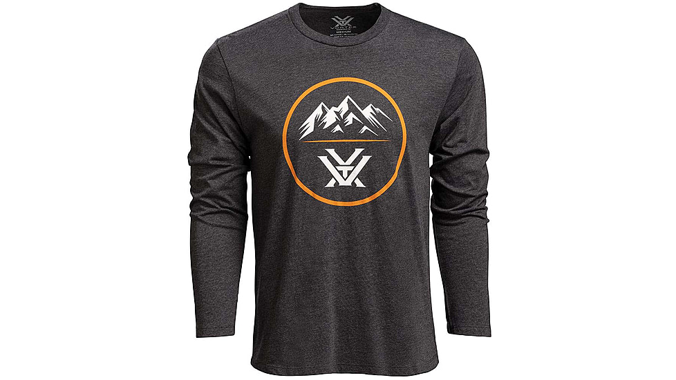 Vortex Three Peaks LS T-Shirt - Mens, Charcoal Heather, M, 222-01-CHHM