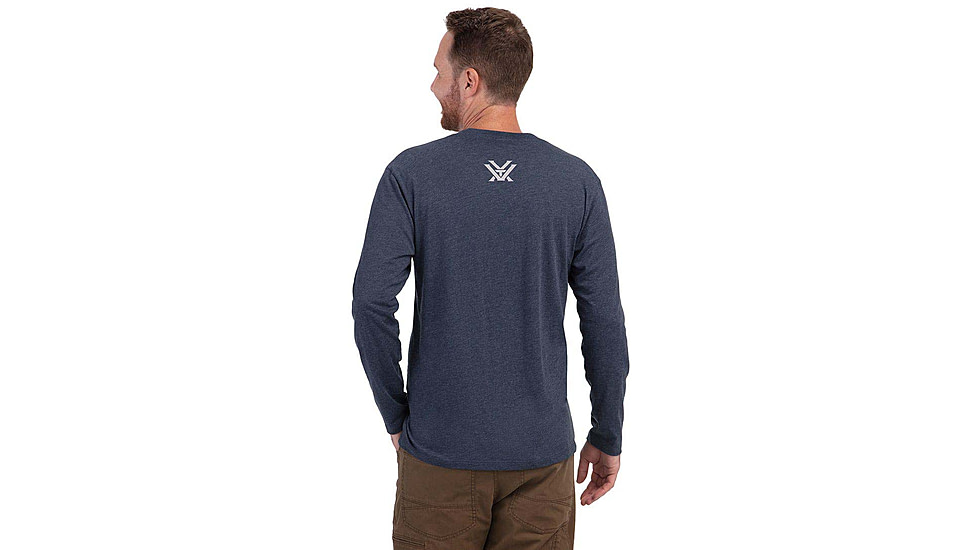 Vortex Three Peaks LS T-Shirt - Mens, Navy Heather, M, 222-01-NAHM