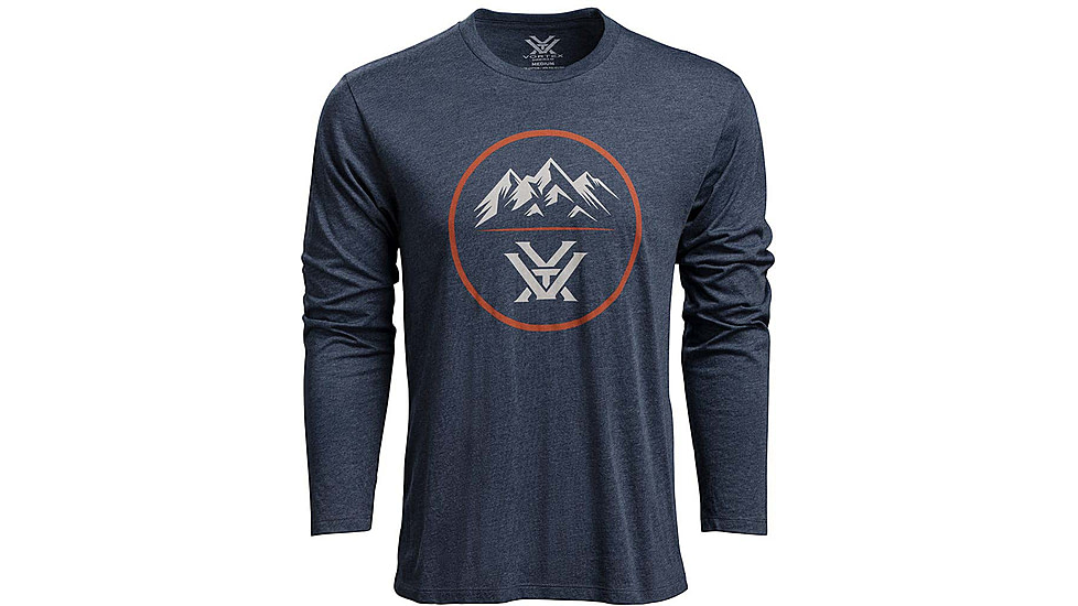 Vortex Three Peaks LS T-Shirt - Mens, Navy Heather, M, 222-01-NAHM