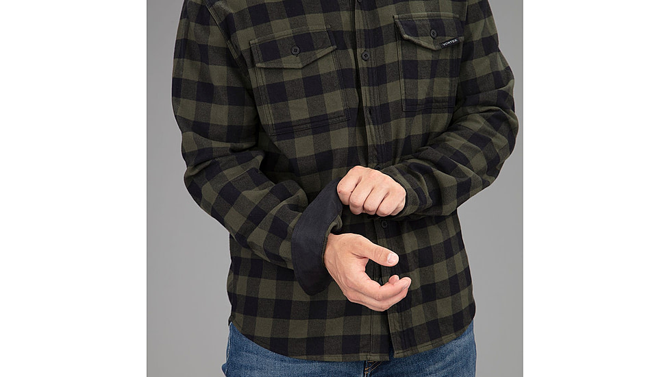Vortex Timber Rush Flannel - Mens, Forest, 3X, 220-14-FOR3X