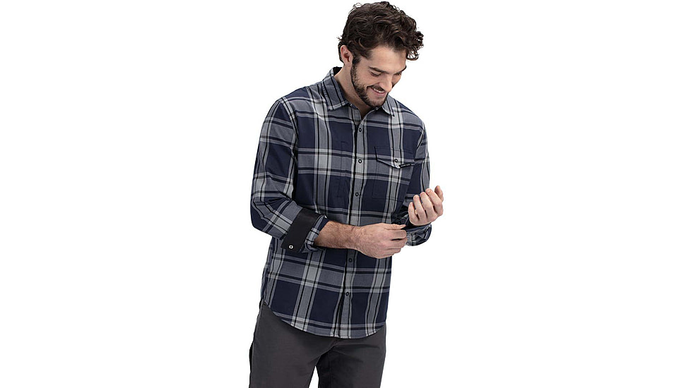 Vortex Trail Call Tech Flannel - Mens, Extra Large, Blue Heather, 221-39-BUHXL