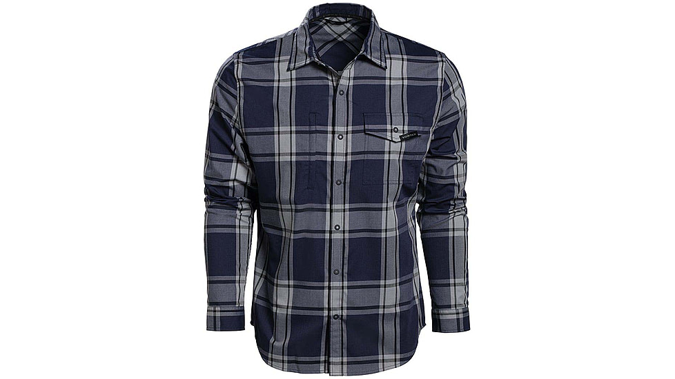 Vortex Trail Call Tech Flannel - Mens, Extra Large, Blue Heather, 221-39-BUHXL