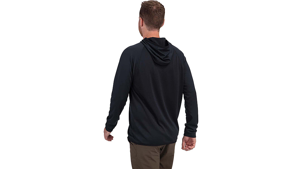 Vortex Weekend Rucker Hooded Long Sleeve - Mens, Black, L, 121-24-BLKL