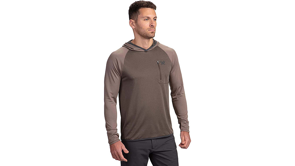 Vortex Weekend Rucker Hooded Long Sleeve - Mens, Peat, L, 121-24-PETL