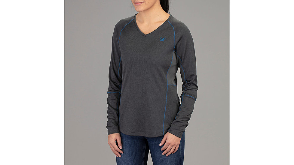 Vortex Weekend Rucker Long Sleeve Top - Womens, Charcoal, Small, 121-26-CHRS