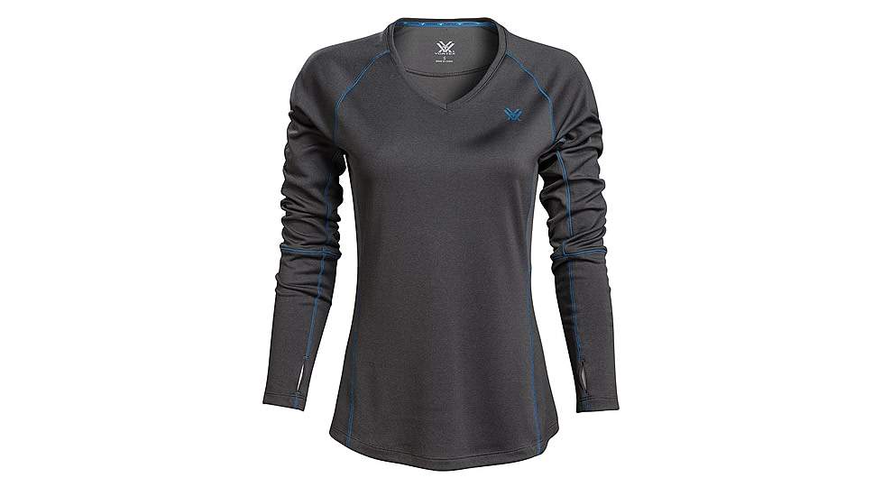 Vortex Weekend Rucker Long Sleeve Top - Womens, Charcoal, Small, 121-26-CHRS