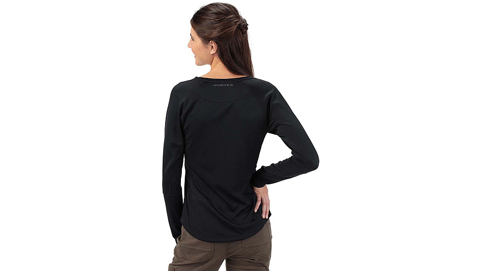 Vortex Weekend Rucker Long Sleeve Tops - Womens, Black, M, 121-26-BLKM