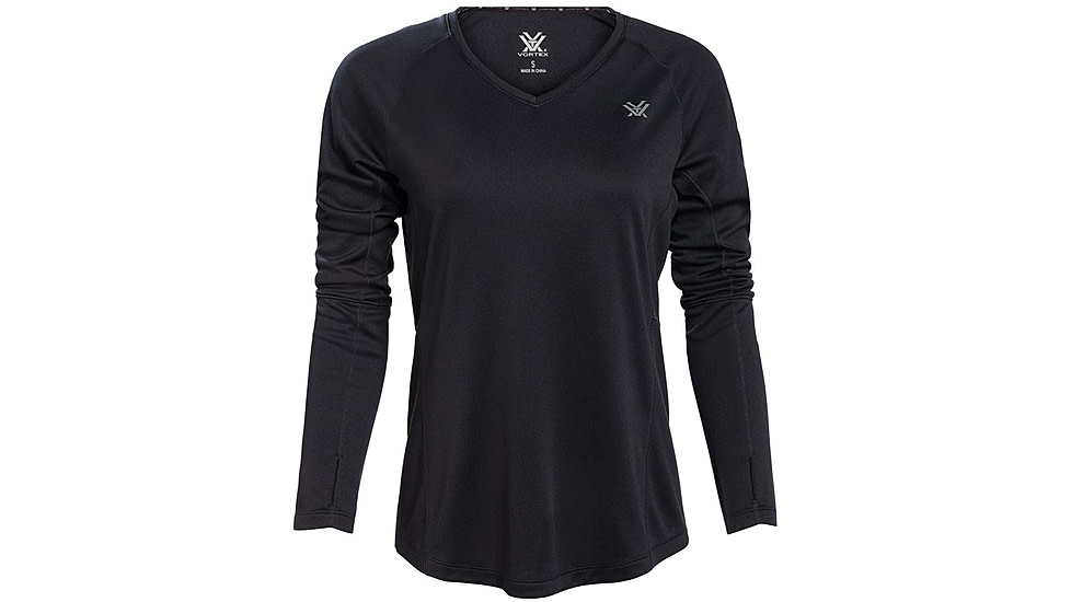Vortex Weekend Rucker Long Sleeve Tops - Womens, Black, M, 121-26-BLKM