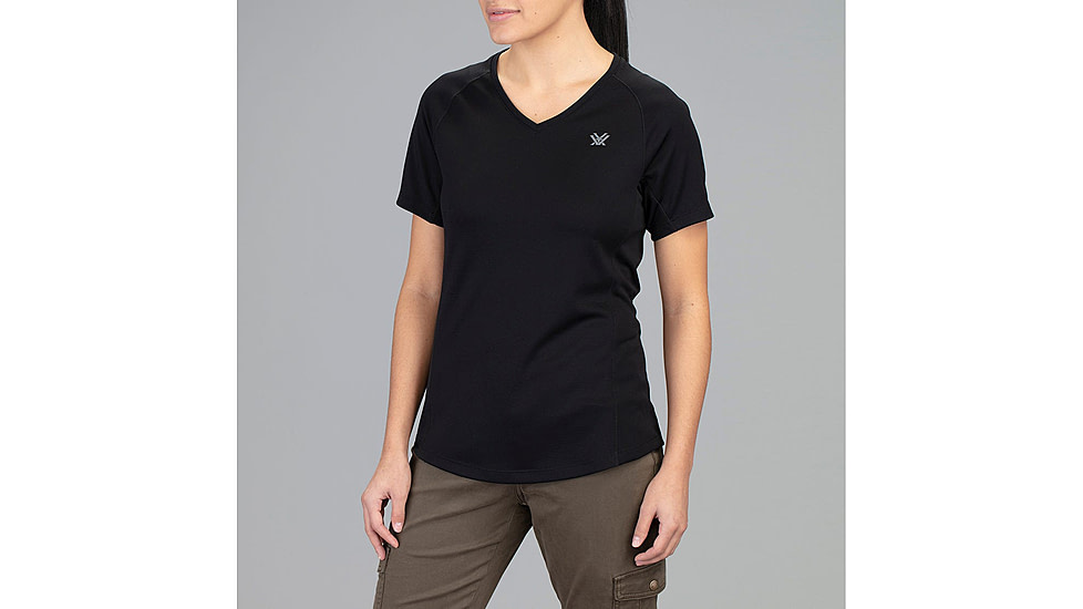 Vortex Weekend Rucker Short Sleeve Top - Womens, Black, Large, 121-25-BLKL