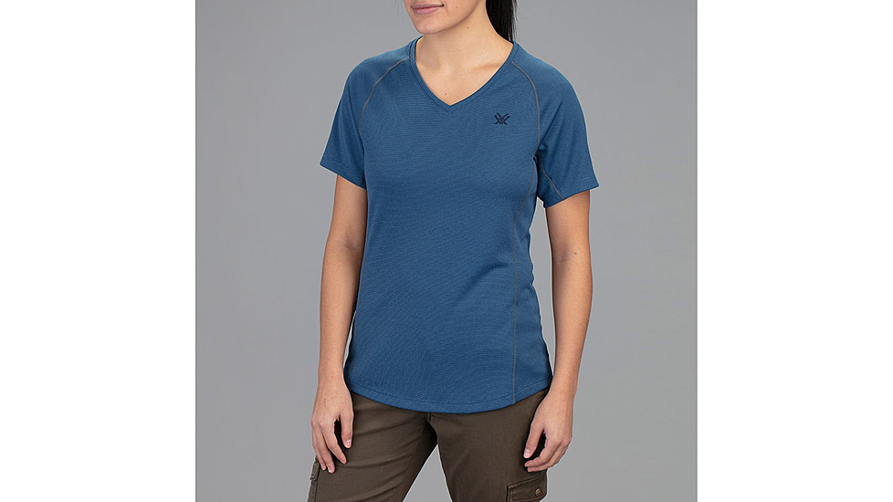 Vortex Weekend Rucker Short Sleeve Top - Womens, Blue, Medium, 121-25-DKBM