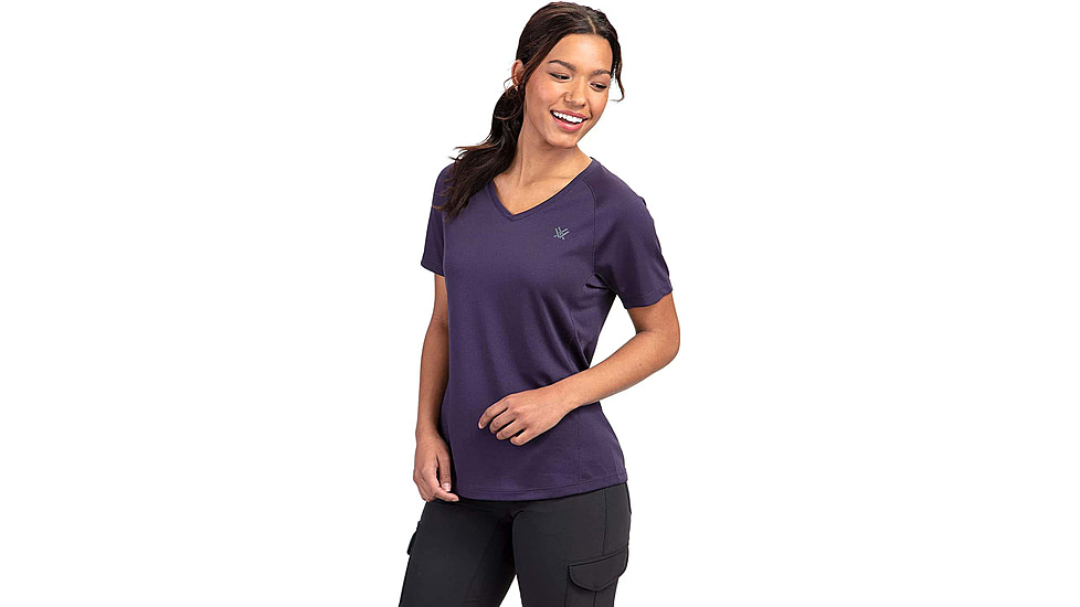 Vortex Weekend Rucker Short Sleeve Tops - Womens, Purple, S, 121-25-PRPS