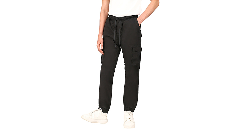 White Duck Cargo Stretch Jogger Pants - Mens, Black, Medium, WD-JPC-BL-02