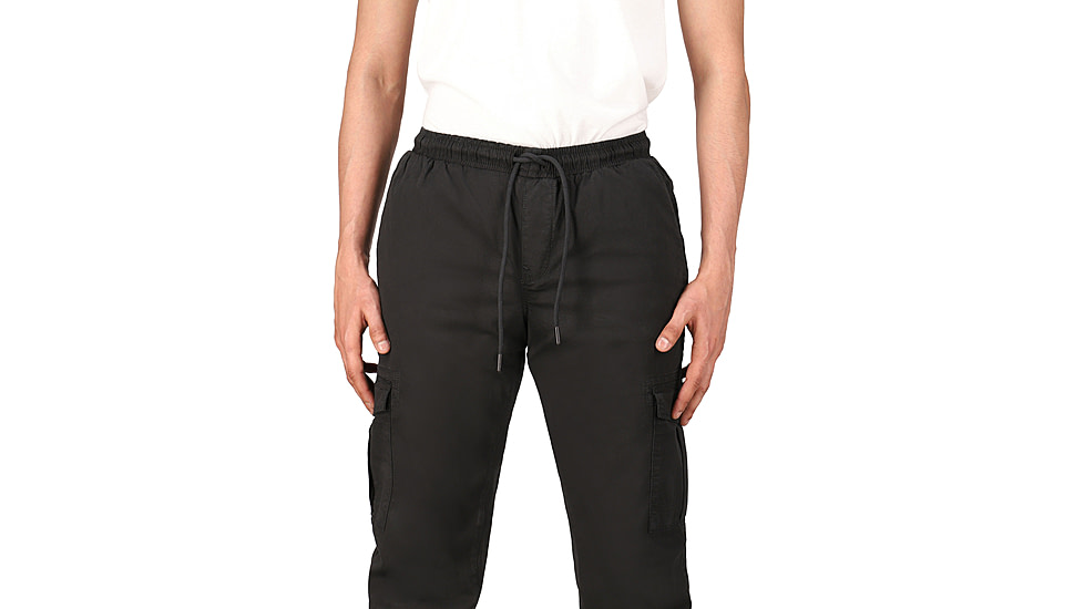 White Duck Cargo Stretch Jogger Pants - Mens, Black, Medium, WD-JPC-BL-02