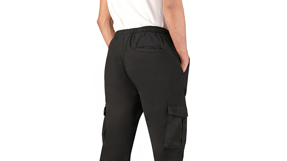 White Duck Cargo Stretch Jogger Pants - Mens, Black, Medium, WD-JPC-BL-02