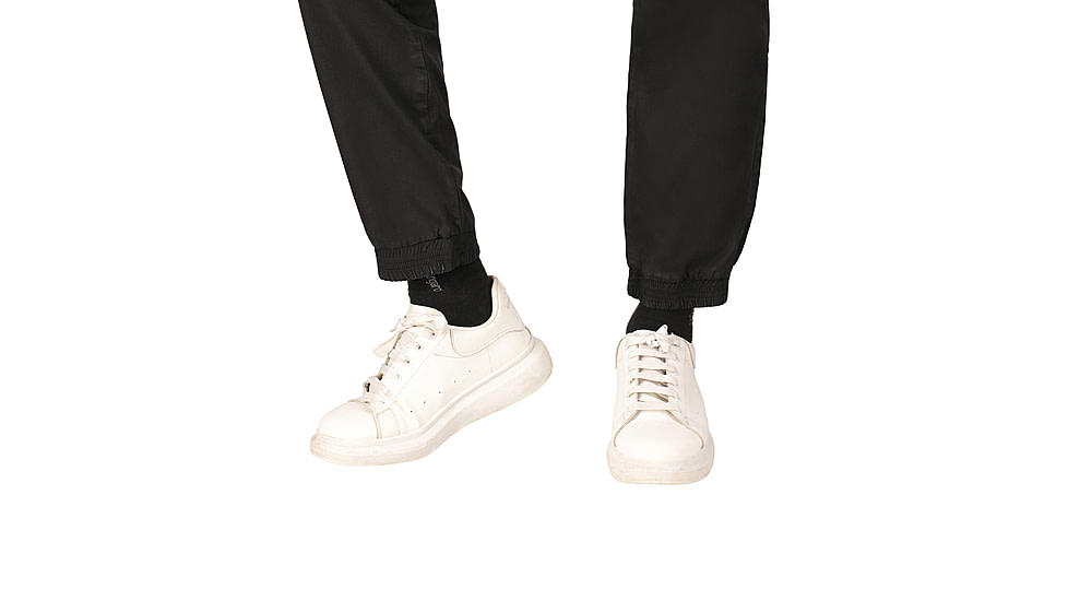 White Duck Cargo Stretch Jogger Pants - Mens, Black, Medium, WD-JPC-BL-02