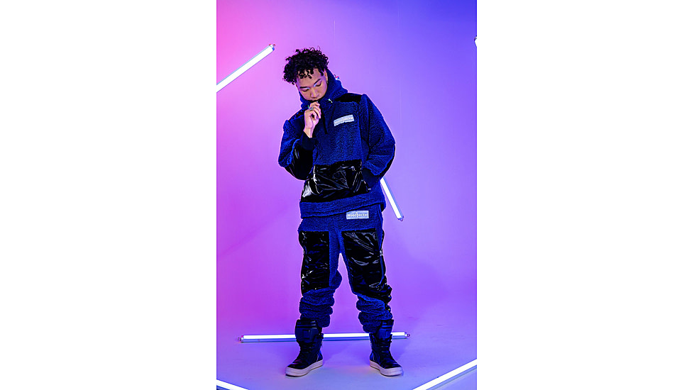 Woodpecker Teddy Fleece Hoodie, Navy, S, WPU002A-NAV-S