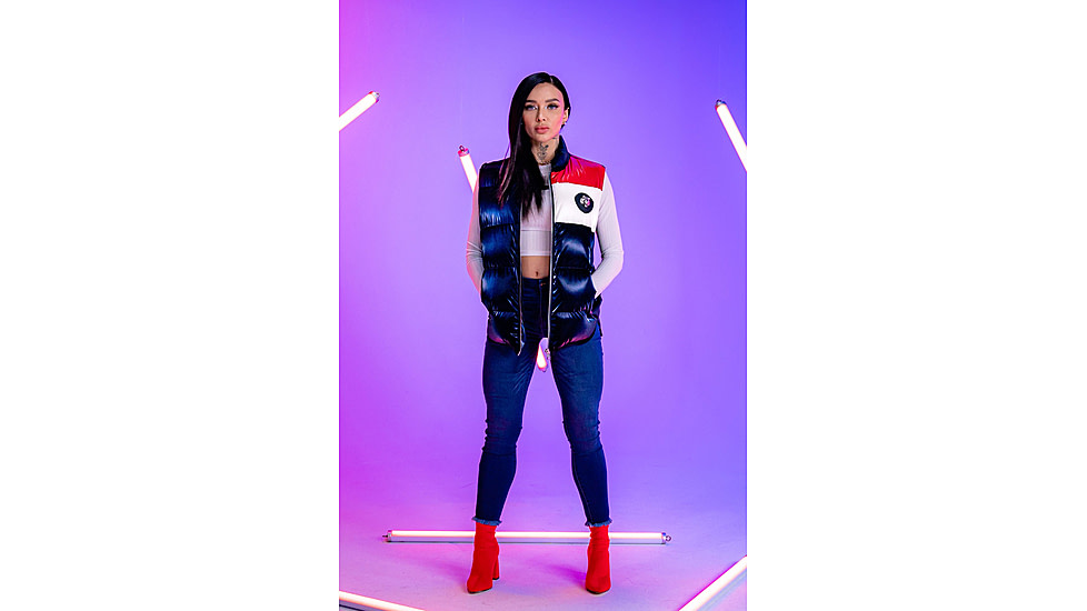 Woodpecker Vest, Red Winged/Navy Red White, S, WPU001-RW-S