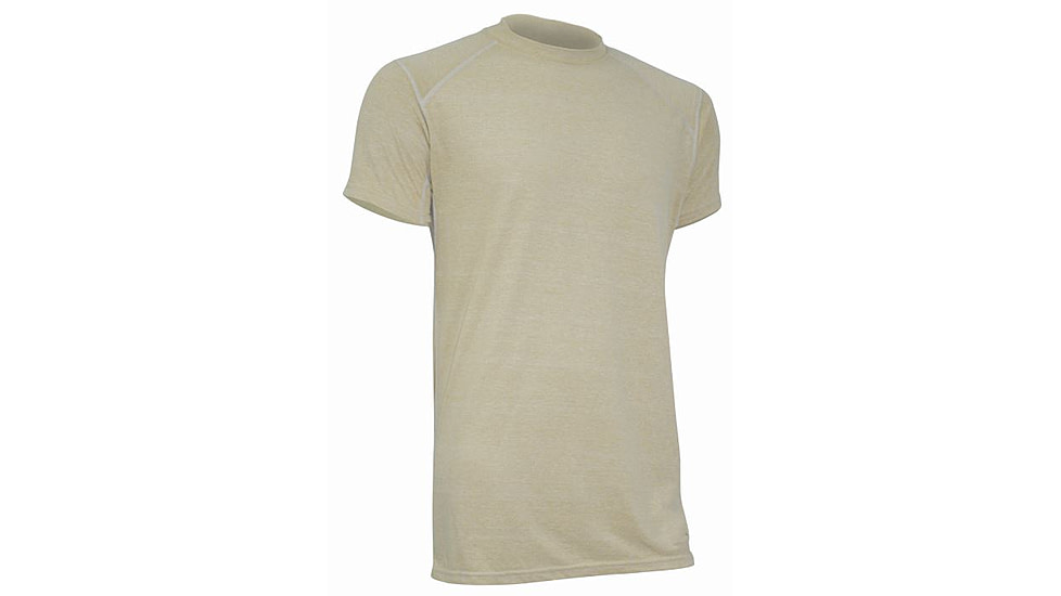 XGO Mens Phase 1 Flame Retardant Short Sleeve Relaxed Fit T Shirt, Desert Sand, L 1F16M-L-700
