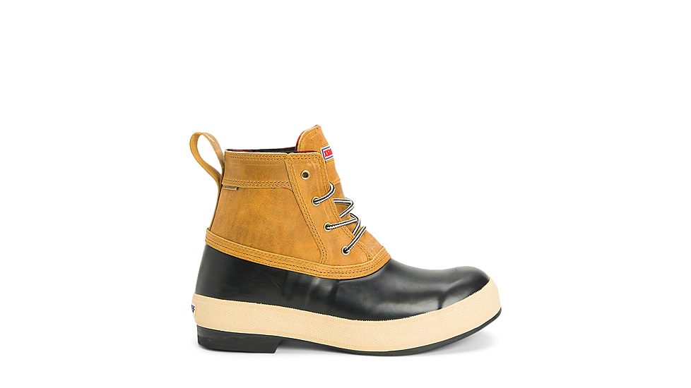 Xtratuf 6in Legacy Lace Boot - Mens, Black/Amber Gold, 10, LLM6-901-TAN-100