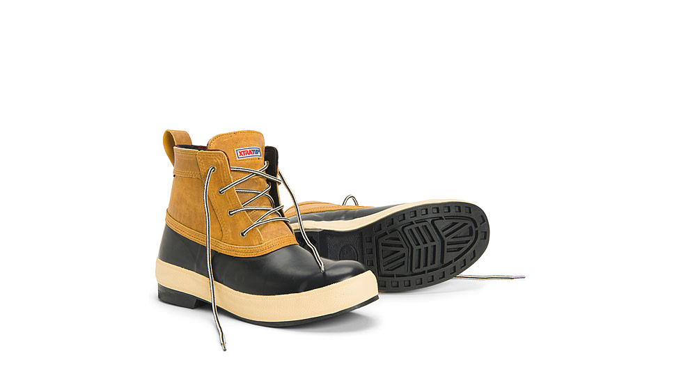 Xtratuf 6in Legacy Lace Boot - Mens, Black/Amber Gold, 10, LLM6-901-TAN-100