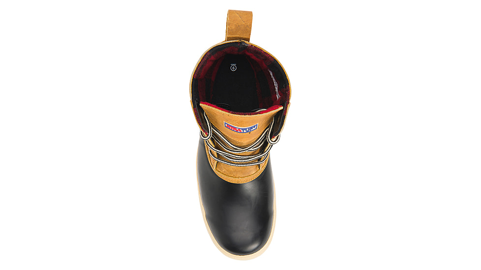 Xtratuf 6in Legacy Lace Boot - Mens, Black/Amber Gold, 10, LLM6-901-TAN-100