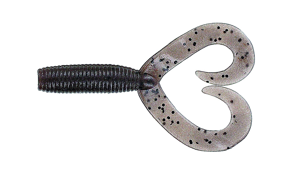 Yamamoto Baits Double Tail Grub 4in, 20pk, Cinnamon &amp; Black, 15-20-176