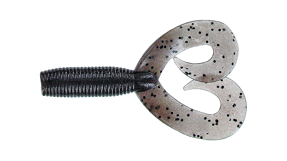 Yamamoto Baits Double Tail Grub 5in, 20pk, Cinnamon with Black, 16-20-176