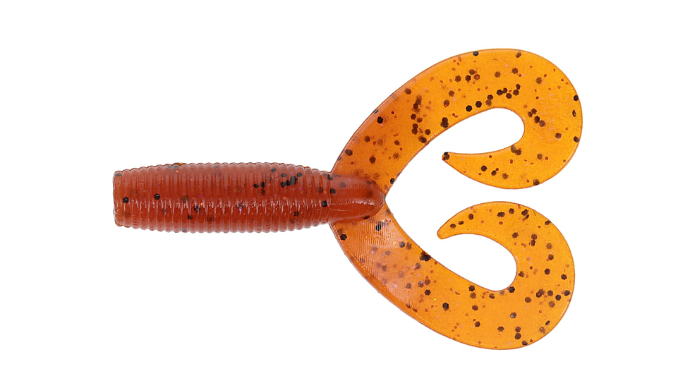 Yamamoto Baits Double Tail Grub, 20, 5in, Fire Craw, YAM-16-20-9003