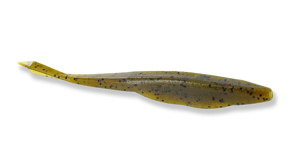 Yamamoto Baits D-Shad Soft Plastic Jerkbaits, 7, 5in, Green Pumpkin with Black Flake, YAM-121-07-297