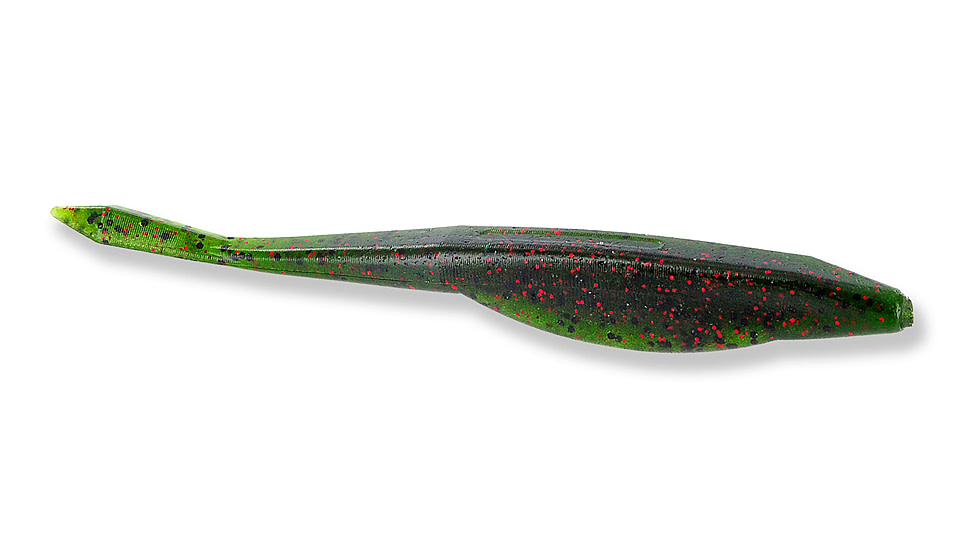 Yamamoto Baits D-Shad Soft Plastic Jerkbaits, 7, 5in, Watermelon with Black/Red Flake, YAM-121-07-208