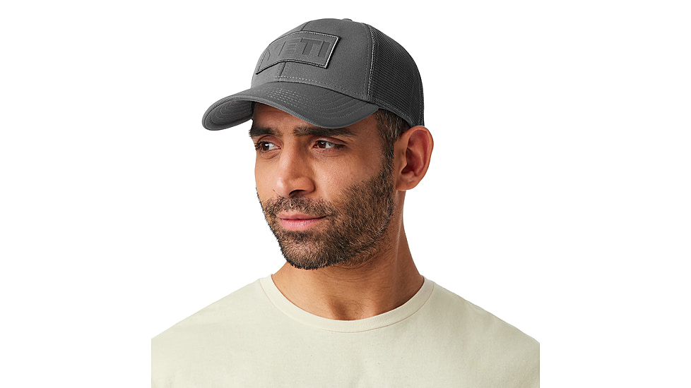 Yeti Core Patch Trucker Hat Gray on Gray, Gray, One Size, 21023005560
