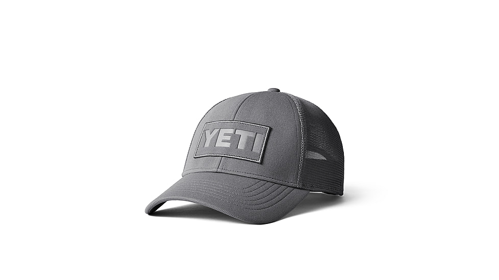 Yeti Core Patch Trucker Hat Gray on Gray, Gray, One Size, 21023005560