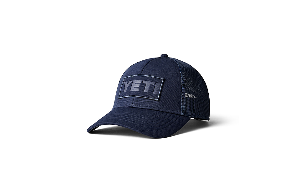 Yeti Core Patch Trucker Hat Navy on Navy, Navy, One Size, 21023005559