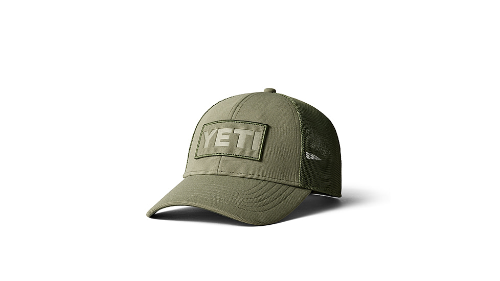 Yeti Core Patch Trucker Hat Olive on Olive, Olive, One Size, 21023005561